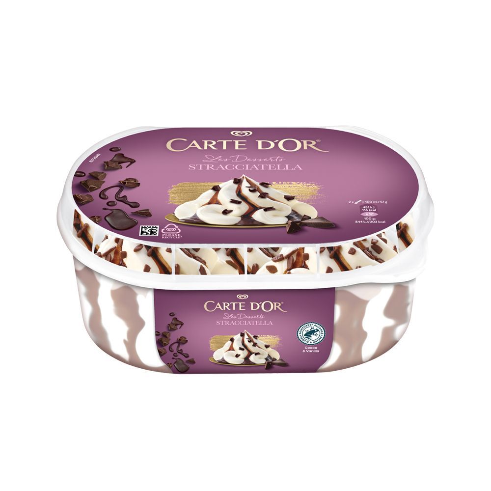 Carte'dor Stracciatella Ice Cream 825ml